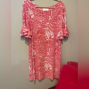 Pappogallo, coral XL dress